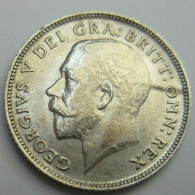 1911 SIXPENCE BARE HEAD LION PASSANT ON CROWN SPINK REF 4014 UNCIRCULATED