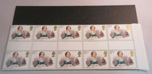 Load image into Gallery viewer, GB 1980 MRS GASKELL NORTH &amp; SOUTH 17 1/2p GUTTER PAIRS 20 STAMPS MNH
