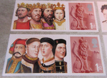 Load image into Gallery viewer, 2008 HISTORY OF THE MONARCHY THE KINGS &amp; QUEENS OF ENGLAND 10X 1ST CLASS STAMPS
