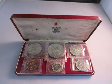 1969 JAMAICA YEAR SET ROYAL MINT PROOF 6 COIN SET SEALED COINS WITH BOX