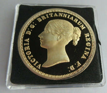 Load image into Gallery viewer, 2001 UNA &amp; THE LION HALLMARKED GOLD PLATED SILVER PROOF RESTRIKE IN QUAD CAPSULE
