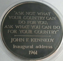 Load image into Gallery viewer, 1988 JOHN F KENNEDY 1917-1963 PROOF MEDAL INAUGURAL ADDRESS 1961 VERY SCARCE
