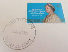 Load image into Gallery viewer, 1980 HM QUEEN MOTHER 80TH BIRTHDAY 25p CROWN COIN COVER PNC COLORANO SILK
