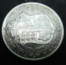 Load image into Gallery viewer, 1915 GEORGE V BARE HEAD FIRST COIN HALF 1/2 CROWN SPINK 4011 CROWNED SHIELD Cc4
