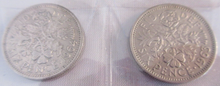 Load image into Gallery viewer, 1953-1967 QUEEN ELIZABETH II SIXPENCE 6d FULL 15 COIN SET IN CLEAR FLIP
