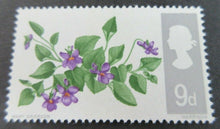 Load image into Gallery viewer, 1966 FLOWERS 4d 9d &amp; 1/9 - 14 STAMPS MNH PRESENTED IN CLEAR FRONTED STAMP HOLDER
