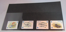Load image into Gallery viewer, JERSEY FISH DECIMAL STAMPS X 4 MNH IN STAMP HOLDER
