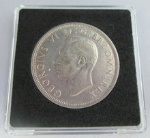 Load image into Gallery viewer, 1939 GEORGE VI BARE HEAD COINAGE HALF 1/2 CROWN UNC IN QUADRANT CAPSULE
