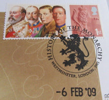 Load image into Gallery viewer, GEORGE V REIGN 1910-36 COMMEMORATIVE COVER INFORMATION CARD &amp; ALBUM SHEET

