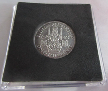 Load image into Gallery viewer, 1942 KING GEORGE VI  .500 SILVER SCOTTISH ONE SHILLING COIN IN QUAD CAPSULE
