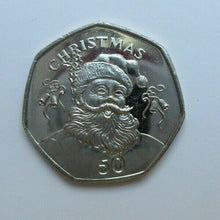 Load image into Gallery viewer, 2017 CHRISTMAS 50p Coin FATHER CHRISTMAS NEW BUNC ENCAPSULATED WITH COA
