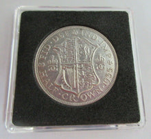 Load image into Gallery viewer, 1935 KING GEORGE V BARE HEAD .500 SILVER HALF CROWN COIN EF+ BOX COA

