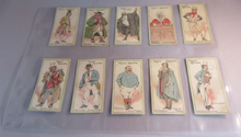 Load image into Gallery viewer, PLAYERS CIGARETTE CARDS CHARACTERS FROM DICKENS 49 OF 50 CARDS IN CLEAR PAGES
