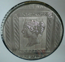 Load image into Gallery viewer, 175th ANNIVERSARY OF THE PENNY BLACK ROYAL MINT MEDAL COVER  ON INFORMATION CARD
