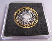 Load image into Gallery viewer, 2000 SHOULDERS OF GIANTS QEII S/PROOF £2 TWO POUND COIN QUAD CAPSULE BOX &amp; COA
