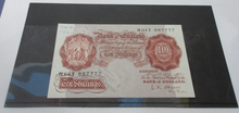 Load image into Gallery viewer, 1950 BANK OF ENGLAND MARCH 1950 O&#39;BRIEN UNC 10 SHILLING BANK NOTE H64Y 887777
