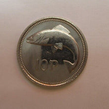 Load image into Gallery viewer, 1994 Ireland EIRE 10 PENCE Coin reverse SALMON obverse Harp PROOF LIKE FIELDS
