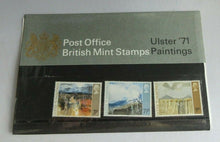 Load image into Gallery viewer, 1971 ULSTER PAINTINGS BRITISH MINT STAMPS PRESENTATION PACK
