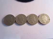 Load image into Gallery viewer, 2004/5/6/7 Four ROYAL MINT £1 ONE POUND COINS BRIDGE EF-UNC WITH POUCH
