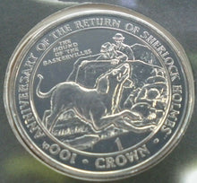 Load image into Gallery viewer, 1994 THE HOUND OF THE BASKERVILLES, TALES OF TERROR BUNC 1 CROWN COIN/STAMPS PNC
