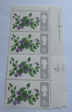 Load image into Gallery viewer, 1967 FLOWERS 9d 7 STAMPS MNH WITH CLEAR FRONTED STAMP HOLDER
