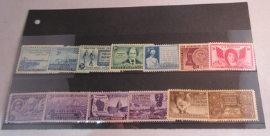1948 USA 13 X STAMPS MNH IN STAMP HOLDER