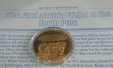 Load image into Gallery viewer, History of Man in Flight 1973 Gold Plated Bronze Scarce Medals + Info Sheet
