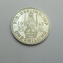 Load image into Gallery viewer, 1942 SCOTISH SHILLING GEORGE VI 1ST COINAGE SPINK REF 4083 UNC CC2
