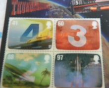 Load image into Gallery viewer, 4Thunderbirds Lenticular 3D Effect postage Stamps ,Mini Sheet Gerry Anderson MNH
