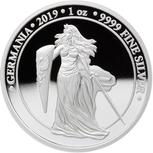 Load image into Gallery viewer, 2019 5 Mark 1oz .999 fine Bunc Collectors Editions boxed with COA Germania Mint
