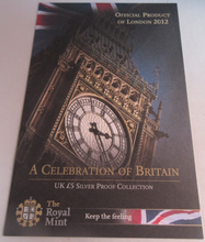 Load image into Gallery viewer, 2009 BIG BEN A CELEBRATION OF BRITAIN SILVER PROOF £5 COIN COA ROYAL MINT

