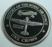 Load image into Gallery viewer, 2008 LIAISON AIRCRAFT - HISTORY OF THE RAF - PROOF 1 CROWN  COIN COVER PNC
