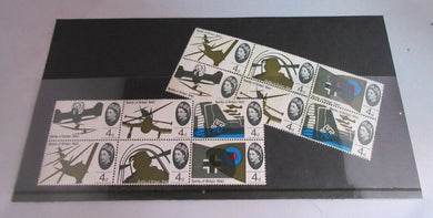 1965 QEII BATTLE OF BRITAIN 1940 4d 12 x PRE DECIMAL STAMPS MNH IN STAMP HOLDER