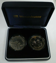 Load image into Gallery viewer, QUEEN ELIZABETH II 80TH BIRTHDAY FIVE POUND PAIR 2 2006 £5 COINS IN BOX WITH COA
