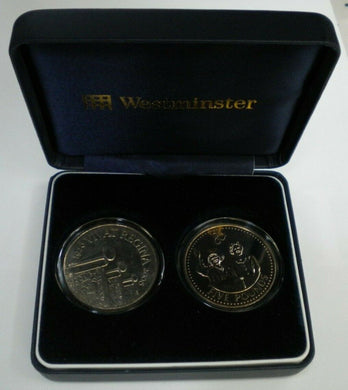 QUEEN ELIZABETH II 80TH BIRTHDAY FIVE POUND PAIR 2 2006 £5 COINS IN BOX WITH COA