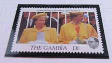 Load image into Gallery viewer, 1991 65TH BIRTHDAY QUEEN ELIZABETH II THE GAMBIA STAMPS MNH &amp; ALBUM SHEET
