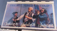 Load image into Gallery viewer, CIRCA 1970&#39;S USA 8 X STAMPS MNH IN A CLEAR FRONTED STAMP HOLDER
