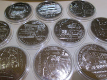 Load image into Gallery viewer, 2004 GOLDEN AGE OF STEAM TRAINS £5 COIN CHANNEL ISLANDS BUnc SCARCE SET
