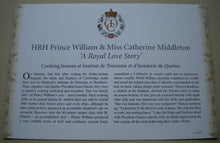 Load image into Gallery viewer, 2011 WILLIAM &amp; KATE A ROYAL LOVE STORY - COOKING LESSONS -  COMMEMORATIVE COVER
