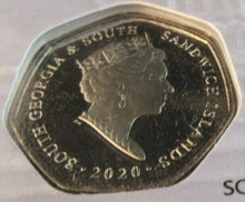 Load image into Gallery viewer, 2020 Fifty Pence HMS RESOLUTION  50p Coin PACK GEORGIA &amp; SANDWICH ISLANDS
