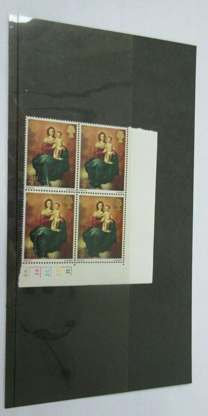 1967 MURILLO HARRISON MADONNA & CHILD 4d BLOCK OF 4 STAMPS MNH