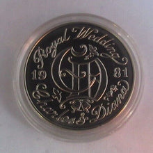 Load image into Gallery viewer, Lady Diana Spencer 1981 Royal Wedding Charles and Diana Proof Medallion
