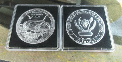 2020 PREHISTORIC LIFE MAMENCHISAURUS Congo 1oz .999 BU silver QUAD CAPSULE