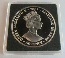 Load image into Gallery viewer, 2002 QEII GOLDEN JUBILEE QUEENS THRONE 50P CROWN COLOURED PROOF BOXED WITH COA
