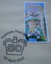 Load image into Gallery viewer, 2002 HM THE QUEEN&#39;S GOLDEN JUBILEE 1952-2002 BUNC ONE DOLLAR COIN COVER PNC
