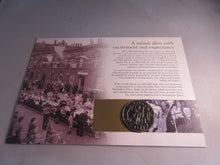Load image into Gallery viewer, 1953-2003 CORONATION ANNIVERSARY CROWN £5 COIN COVER, PNC WITH INFORMATION CARD
