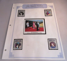 Load image into Gallery viewer, 1985 HMQE QUEEN MOTHER 85th ANNIV COLLECTION SAMOA STAMPS ALBUM SHEET
