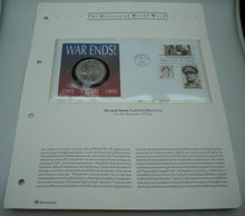 Load image into Gallery viewer, 1945-1995 WAR ENDS 50TH ANNIV VJ DAY REP MARSHALL ISLANDS $5 COIN COVER PNC/INFO
