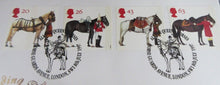 Load image into Gallery viewer, 1977 GOLDEN WEDDING ANNIVERSARY, ALL THE QUEEN&#39;S HORSES SILVER JUBILEE CROWN PNC
