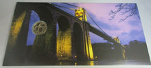 Load image into Gallery viewer, 2005 EXPLORING THE MENAI STRAITS £1 COIN COVER ROYAL MAIL STAMPS, POSTMARKS PNC
